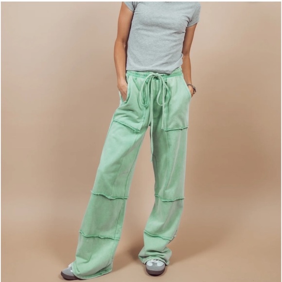 34 Mineral Washed Tiered Pant - Picture 3 of 4